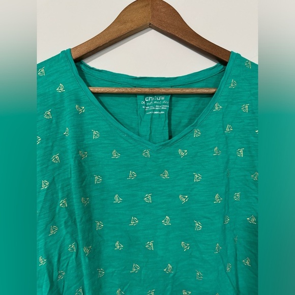 Chicos - Green Tee - Picture 4 of 6